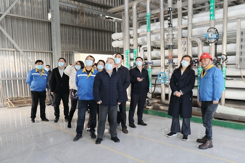 2022年12月15日，时任浙江省发展改革委党组成员、副主任吴红梅莅临澳门太阳成城调研企业用能、节能工作