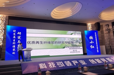 澳门太阳成城高技能人才张小红在第一届浙江省（龙游）纸基新材料产业创新发展大会作分享