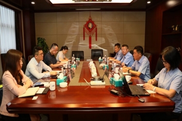 中国进出口银行浙江省分行行长彭豪一行莅临澳门太阳成城开展银企高层会谈活动